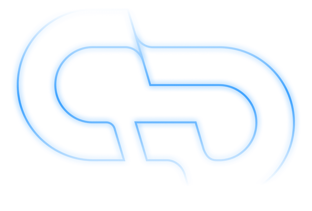 Neon-style sponsorship banner for global trading innovation